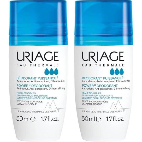 Uriage Power3 Deodorant 24h 2x 50ml ürün görseli 1