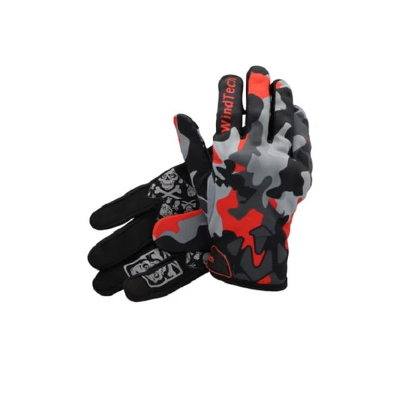 WindTech Kırmızı Kamuflaj Desen Medium Beden Eldiven ürün görseli