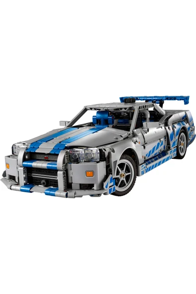LEGO ® Technic™ Daha Hızlı Daha Öfkeli Nissan Skyline GT-R (R34) 42210- 18+Model Yapım Seti (1410P) - Resim 2