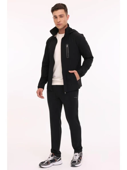 LUMBERJACK ZUHN 4PR SİYAH İNCE POLYAMİD MEVSİMLİK CASUAL MONT - Resim 2