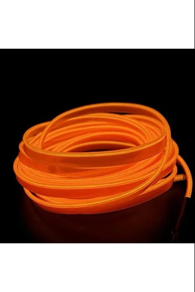 Araç İçi Neon Aydınlatma Led Göğüs Torpido Ledi Neon İp Led Kırmızı 2 Metre - Resim 6