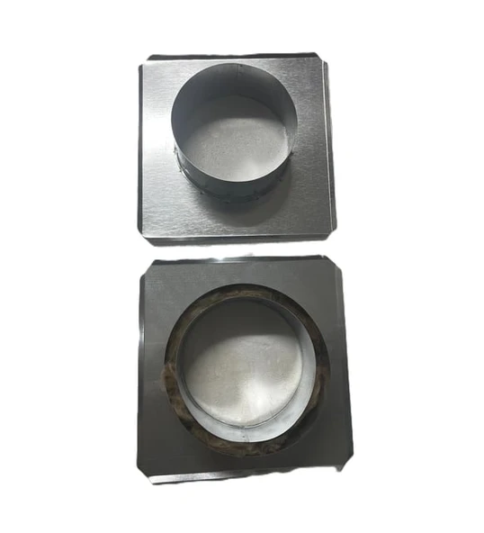 KONTEYNER SOBA BORU ÇIKIŞ ZIVANASI KARE İZOCAMLI 13CM - Resim 4