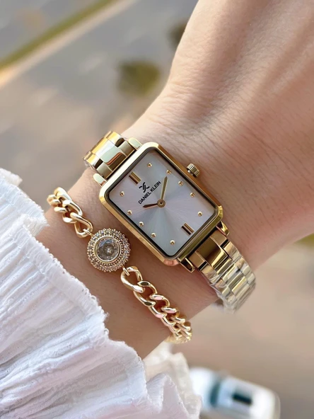 Daniel Klein Vintage Seri Küçük Kasa 2 Yıl Garantili 3 Atm Kadın Kol Saati+Bileklik BFF.10866.2 ürün görseli