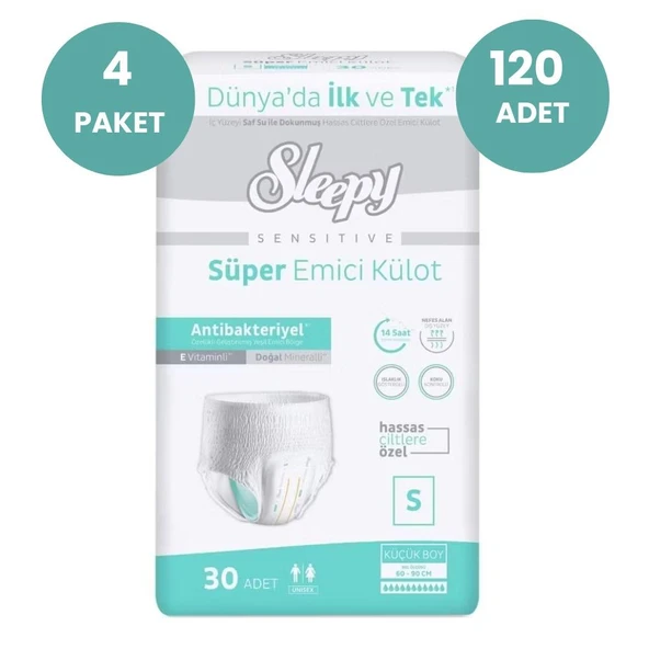 Sleepy Hasta Bezi Yetişkin Emici Külot S - Küçük - Small 30 Adet Tekli Pk ürün görseli 1