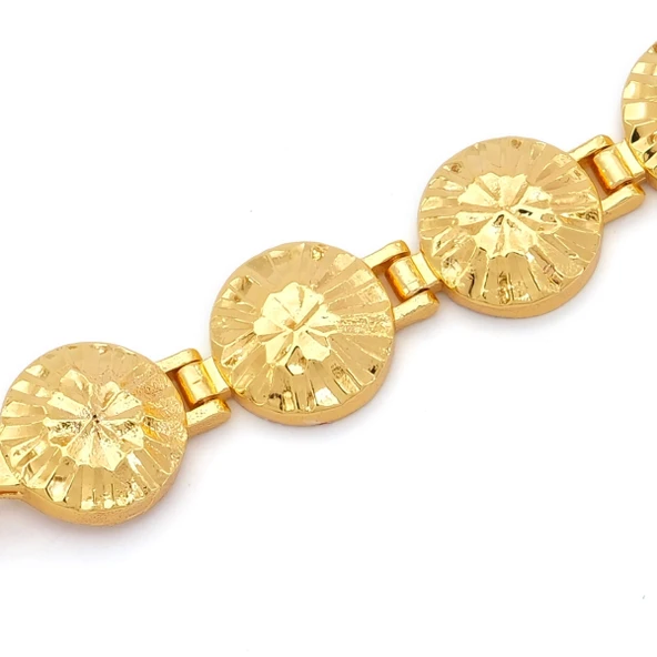 Altın Kaplama İmitasyon Altın Kaplama Çeyrek Altınlı Bileklik BLK-1201 - Resim 3