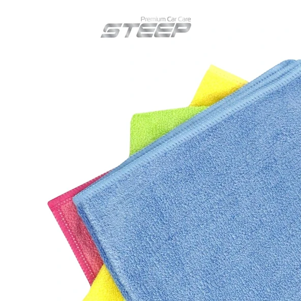 STEEP Ultimate Kalite Mikrofiber 40x40cm Temizlik Bezi 4 Adet - Resim 4