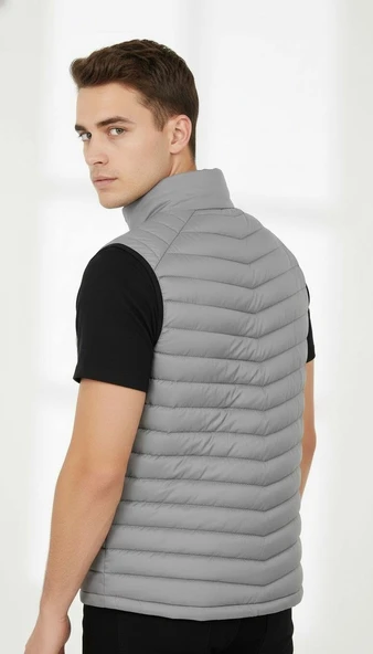 Plus Scorpion Erkek Şişme Mevsimlik Yelek – Hafif, Fermuarlı, Şık ve Rahat (S-XXL) - Resim 3