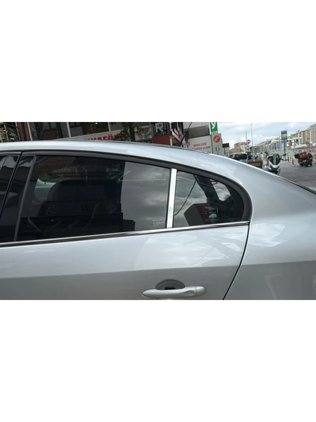 Renault Fluence 2010-2018 Uyumlu Kapı Cam Direği Kelebek 2 Parça Krom Paslanmaz Çelik Cam Direk ürün görseli 1