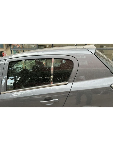 Opel Astra H Hb SEDAN  2004-2012 Uyumlu Kapı Cam Direği Kelebek 2 Parça Krom Paslanmaz Çelik Cam Direk ürün görseli 1