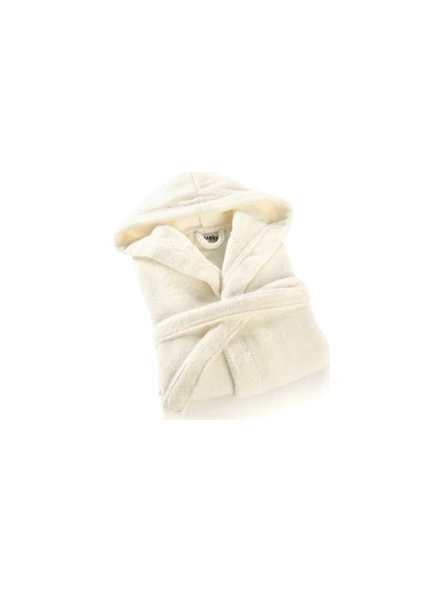 Sarev Micco Kapşonlu Bornoz ( S ) BEYAZ ürün görseli 1