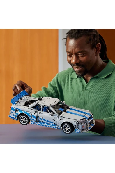 LEGO ® Technic™ Daha Hızlı Daha Öfkeli Nissan Skyline GT-R (R34) 42210- 18+Model Yapım Seti (1410P) - Resim 6