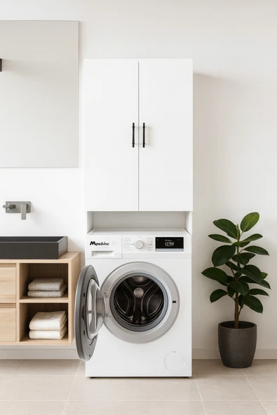 Akasya Stil Çamaşır Makinesi Dolabı - Resim 2