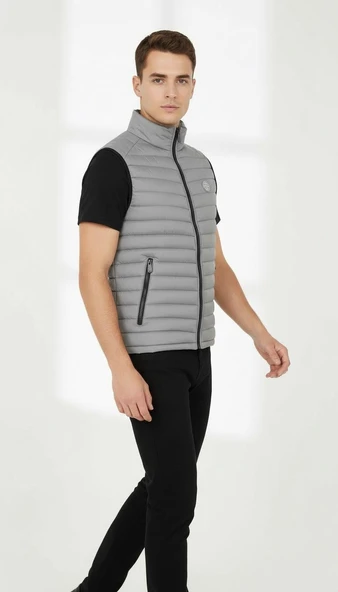 Plus Scorpion Erkek Şişme Mevsimlik Yelek – Hafif, Fermuarlı, Şık ve Rahat (S-XXL) - Resim 2