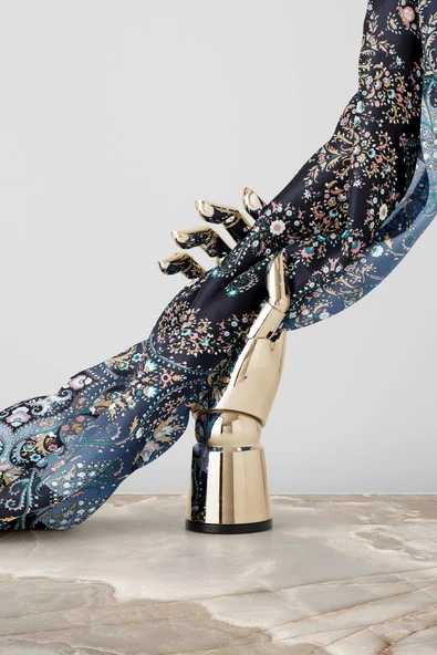 %100 Twill İpek Şal Desenli Lacivert - İndigo Renkli 90x90 Eşarp Dikim Şekli : El Dikişi - Resim 6