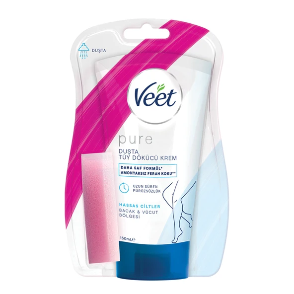 Veet Pure Duşta Tüy Dökücü Krem Hassas Ciltler 150 Ml ürün görseli