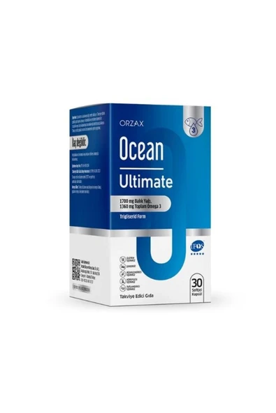 Ocean Ultimate 1700 mg Balık Yağı 30 Kapsül ürün görseli 1