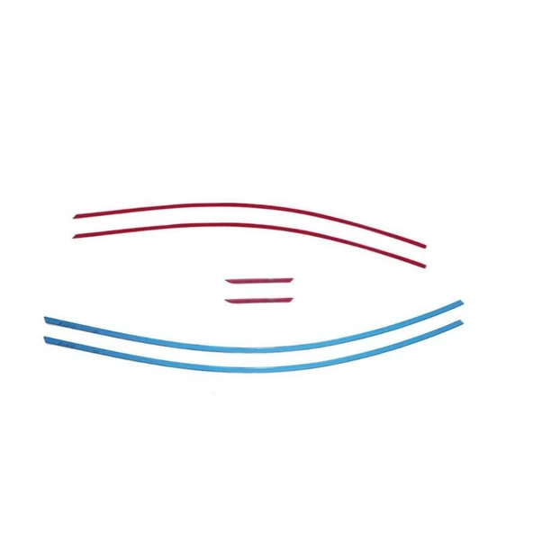 Renault Megane 4 Uyumlu Sedan Paslanmaz Çelik Krom Cam Üst Çıtası 2016-2025 6 Parça - Resim 3