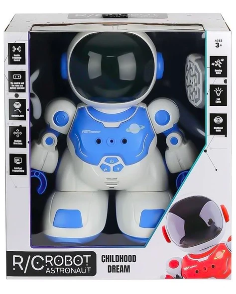 Pasifik Toys Uzaktan Kumandalı Akıllı Astronot Robot Işıklı Sesli Mavi DB05 ürün görseli 1