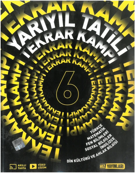 Hız Yayınları 6. Sınıf Yarıyıl Tatili Tekrar Kampı Yeni ürün görseli