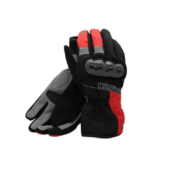 WindTech Siyah-Kırmızı Uzun Small Beden Eldiven ürün görseli
