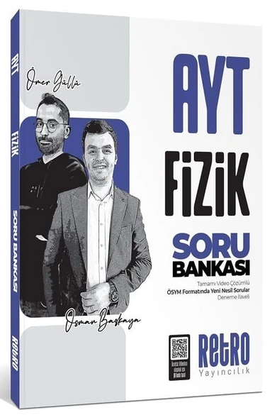 Retro YKS AYT Fizik Soru Bankası Çözümlü - Ömer Güllü, Osman Başkaya Retro Yayıncılık ürün görseli 1