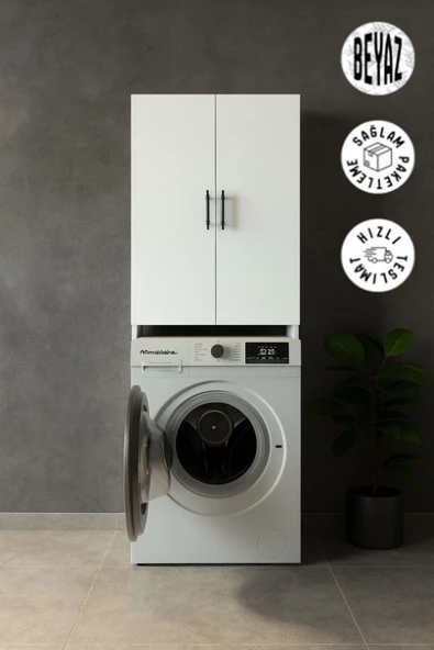Akasya Stil Çamaşır Makinesi Dolabı ürün görseli 1