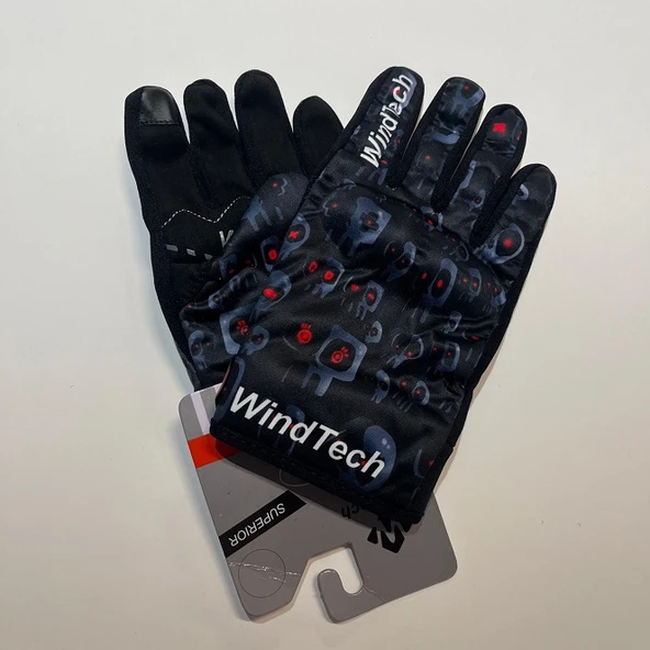 WindTech Siyah-Kırmızı Noktalı Medium Beden Eldiven ürün görseli