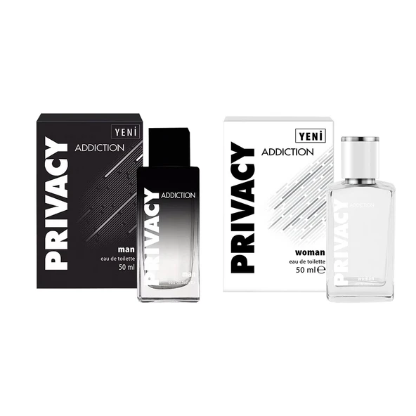 Privacy Man & Woman Addiction Edt Erkek ve Kadın Parfüm 50 ml x 2 li Set ürün görseli 1
