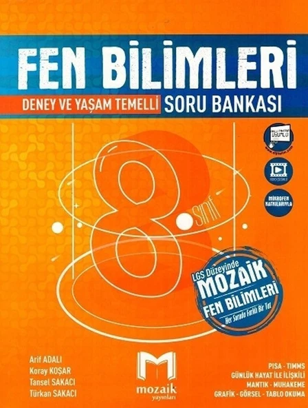 Mozaik Yayınları 8. Sınıf Fen Bilimleri Soru Bankası ürün görseli