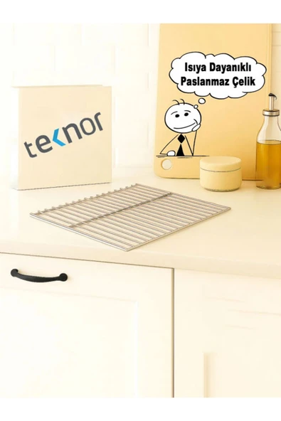 Kare Izgara Nihale, Metal Nihale, Çay Altlığı, Tencere ve Tava Altlığı (Krom) ürün görseli 1