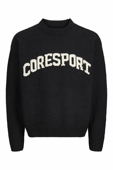 Jack Jones Crest Loose Fit Erkek Kazak 12287251 - Resim 5