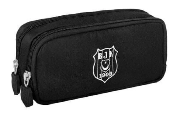 Beşiktaş Beyaz Logo Kalem Çantası ürün görseli