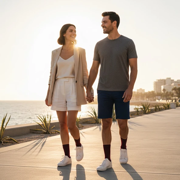 Gost Liria -5’li Renkli  Ribanalı Tenis Ünisex Çorap - Resim 10