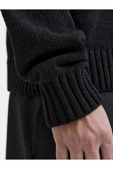 Jack Jones Crest Loose Fit Erkek Kazak 12287251 - Resim 7