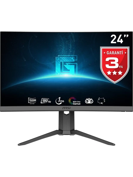 MSI G24C6P E2 23.6" 1 ms Full HD Curved 180 Hz Oyuncu Monitörü ürün görseli
