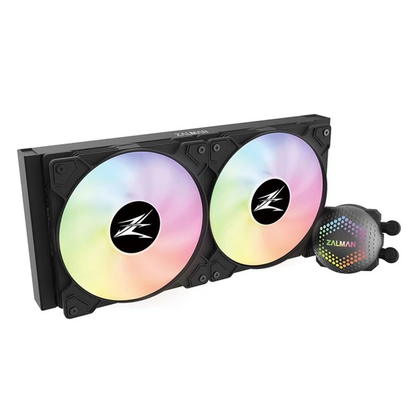 Zalman ALPHA28 Siyah 83CFM 1600RPM 2*14cm ARGB Fan AMD AM5/Intel LGA1700 280mm Sıvı Soğutmalı CPU Fan - Resim 2