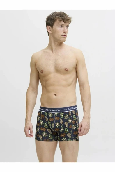 Jack Jones Gıngerbread 3 Lü Paket Erkek Boxer 12285149 - Resim 5