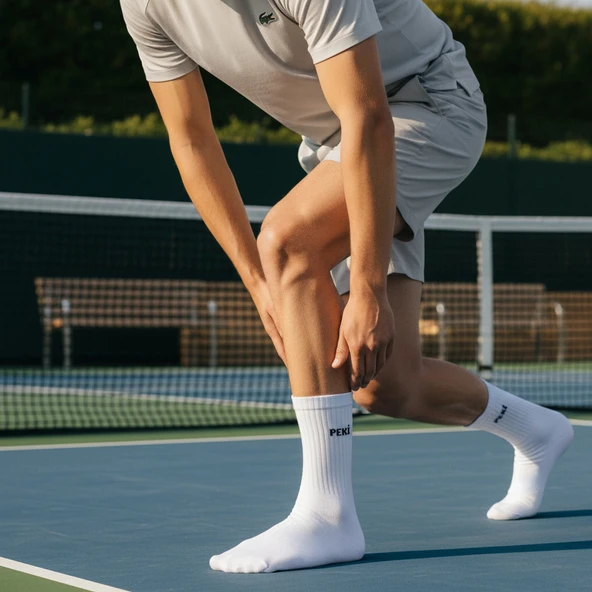 GOST LİRİA - Sloganlı Ribanalı  Ünisex Tenis Çorap 3 lü - Resim 7