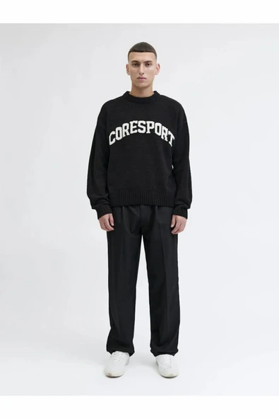 Jack Jones Crest Loose Fit Erkek Kazak 12287251 - Resim 2