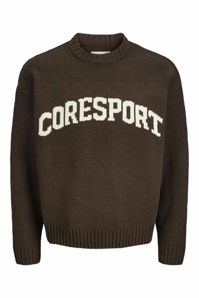 Jack Jones Crest Loose Fit Erkek Kazak 12287251 ürün görseli 1