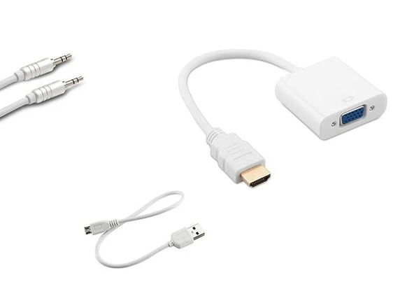 S-link SL-HVS13 HDMI to VGA + Audio Micro Usb Çevirici - Resim 2