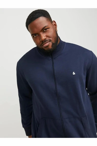 Jack Jones Paulos Büyük Beden Erkek Sweat 12253745 - Resim 7