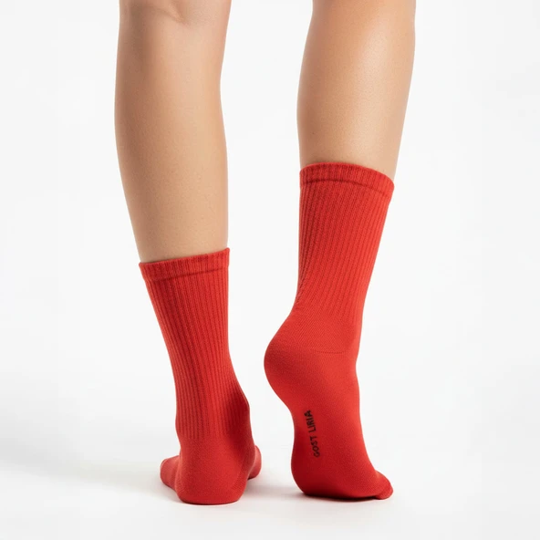 Gost Liria -5’li Renkli  Ribanalı Tenis Ünisex Çorap - Resim 4