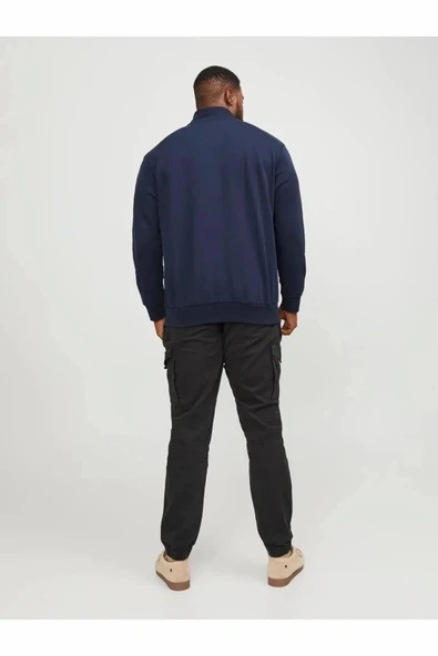 Jack Jones Paulos Büyük Beden Erkek Sweat 12253745 - Resim 3