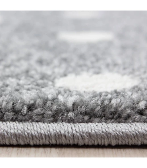 Sevimli Peri Atı Desenli Çocuk halısı Gri Mavi Renklerde - Resim 2