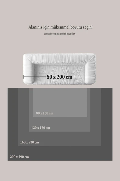 Modern Saçaklı Kaymaz Taban Tavşan Tüyü Kolay Temizlenebilir Yıkanabilir Salon Oturma Odası Yolluk Mutfak Halısı Açık Gri Renk - Resim 6