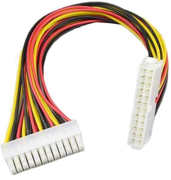 PrimeX PX-4983 Psu 24 Pin Power Uzatma Kablo, Power Supply 24 pin Uzatıcı Ek Dişi Erkek Kablo ürün görseli 1