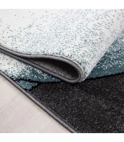 Fil ve Yıldız Desenli Çocuk halısı  Gri-Mavi-Beyaz - Resim 2