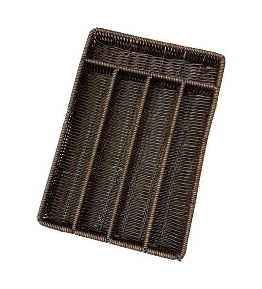 Rattan Örme Çekmece İçi Kaşıklık Organizer 5 Bölmeli - Resim 2