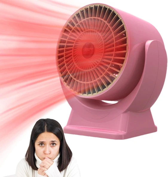 Toddlers Küçük Alan Isıtıcı - İç Mekan Kullanımı için Hızlı Isıtma Mini Elektrikli Uzay Isıtıcıları,Ev Yatak Odası Ofis Masası için 800W Yüksek Çıkışlı Isıtıcı - Resim 2
